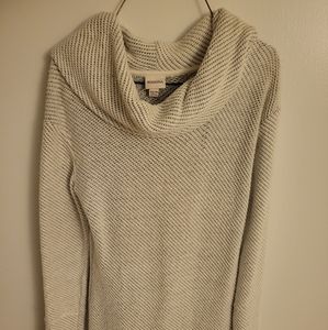 Off White Cowl Neck Sweater